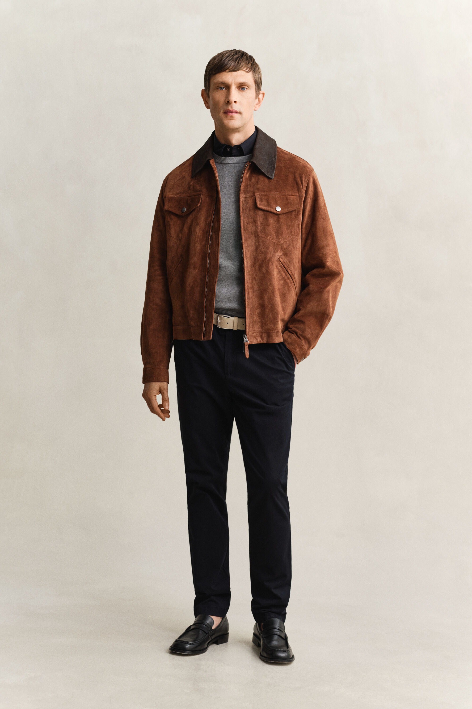 Pull col rond en coton