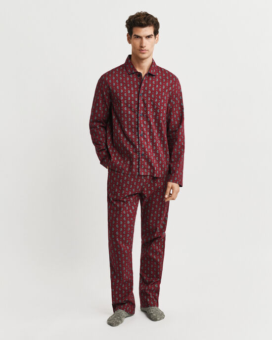 Paisley Pyjama mit Print in Geschenkbox