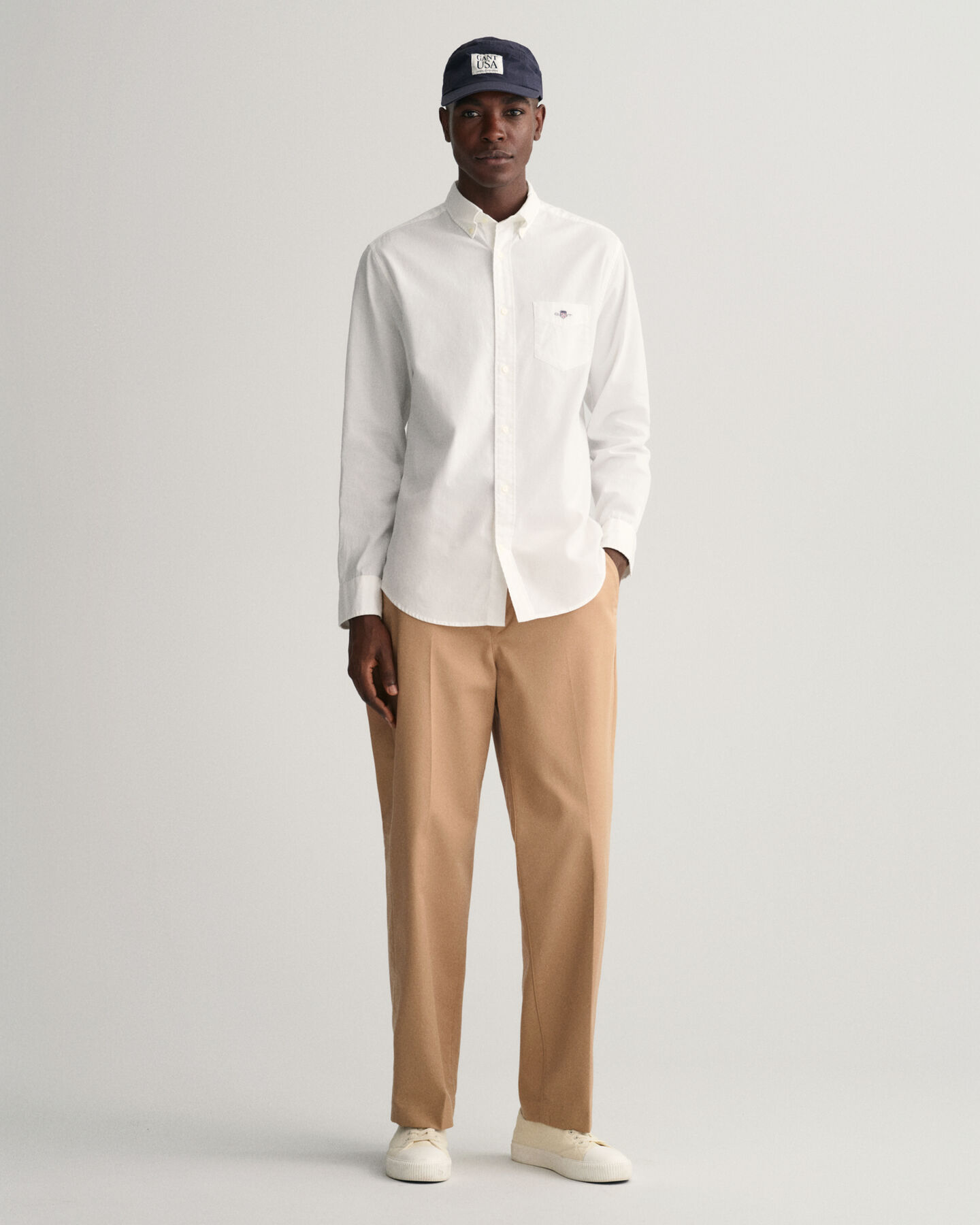 Regular Fit Baumwoll Leinen Hemd