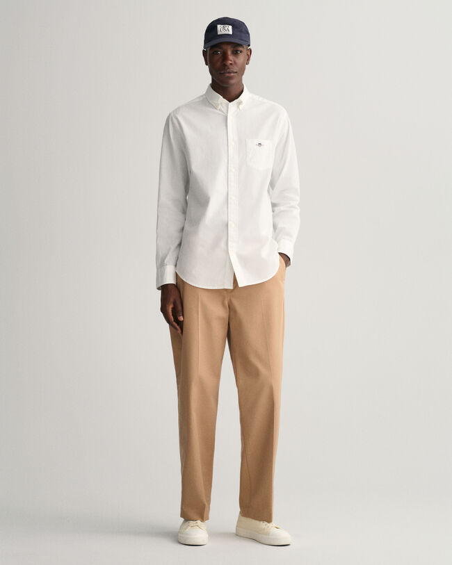 Regular Fit Baumwoll Leinen Hemd