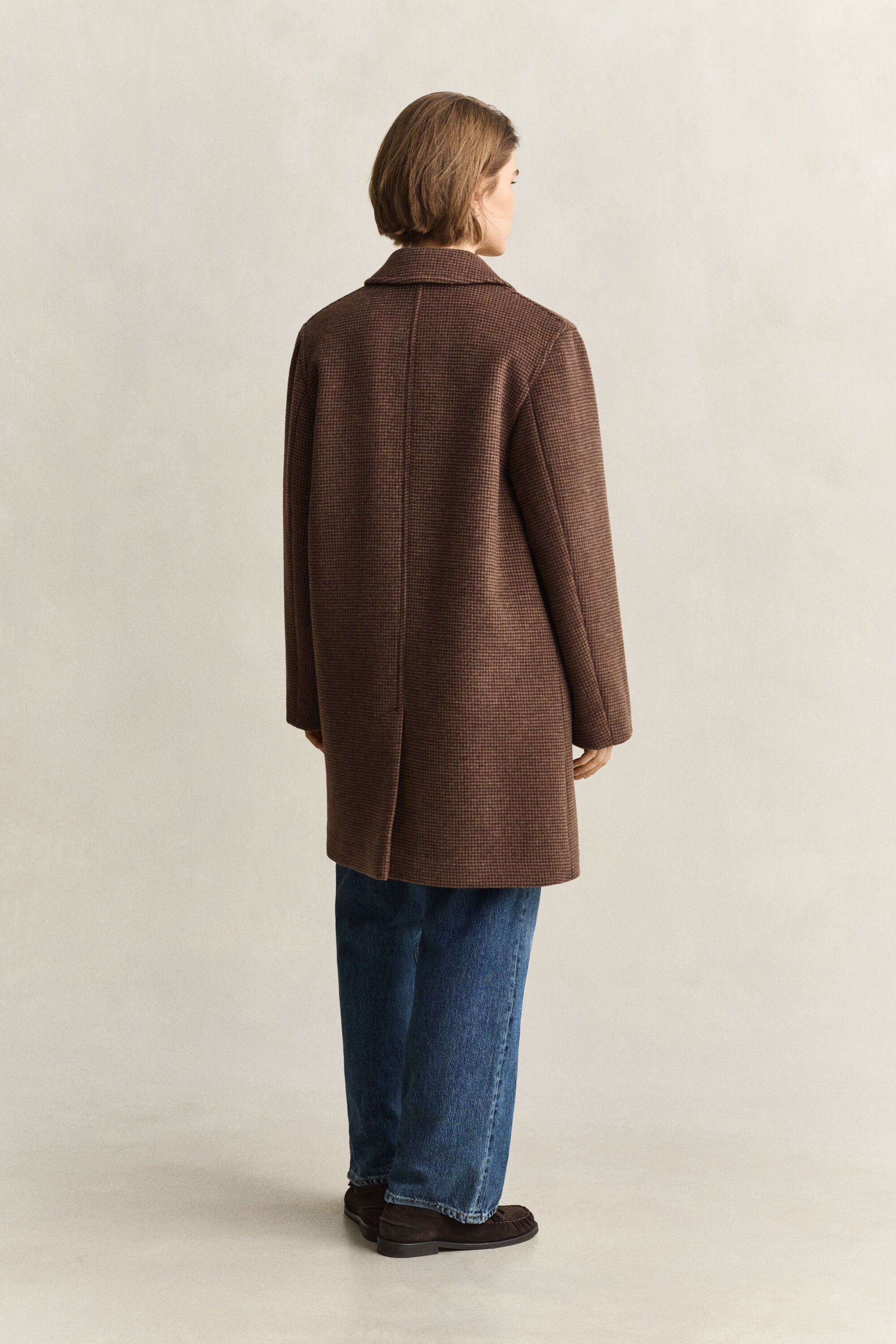 Wool Blend Car Coat