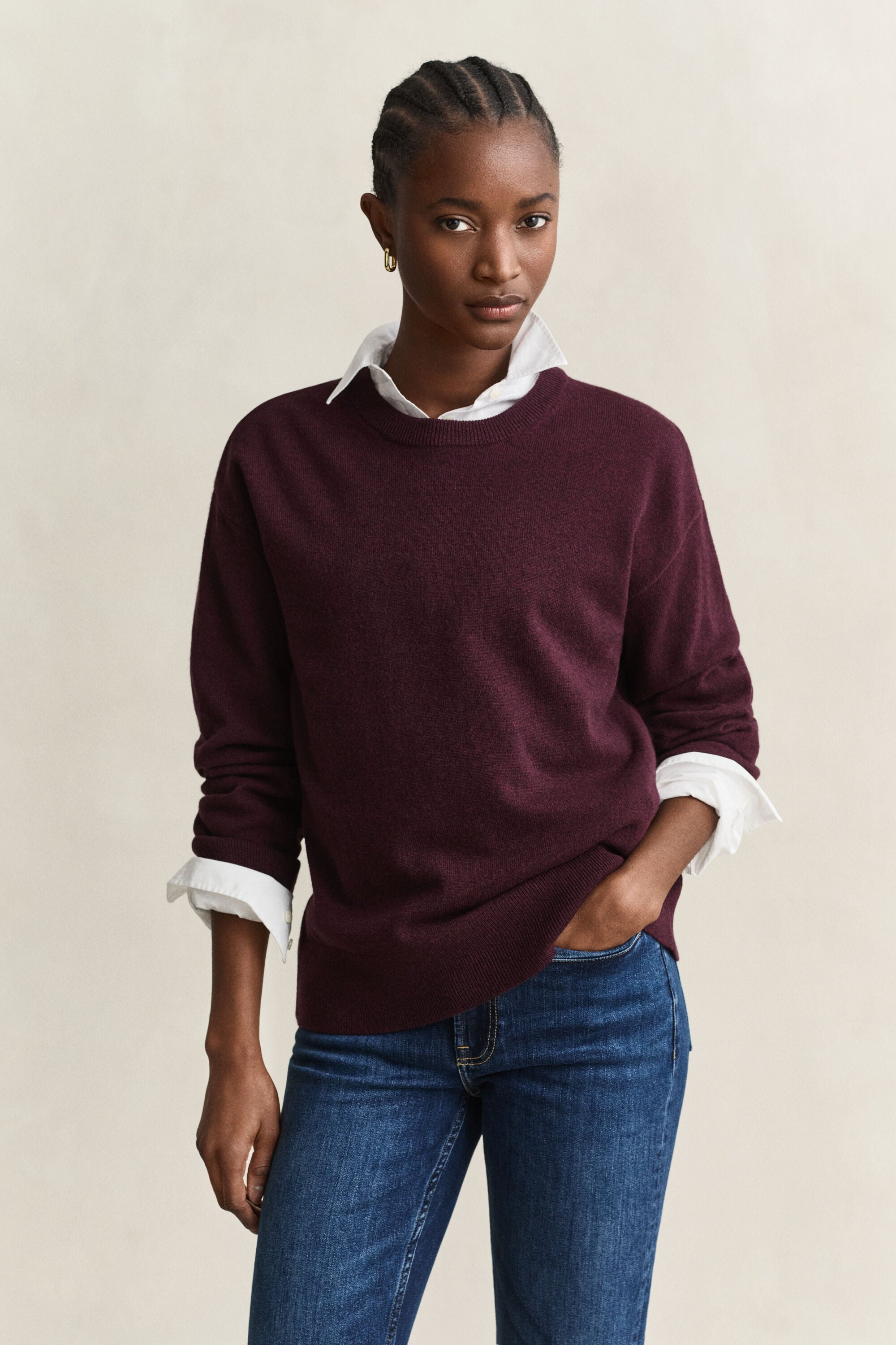 Superfine Lambswool Rundhalspullover