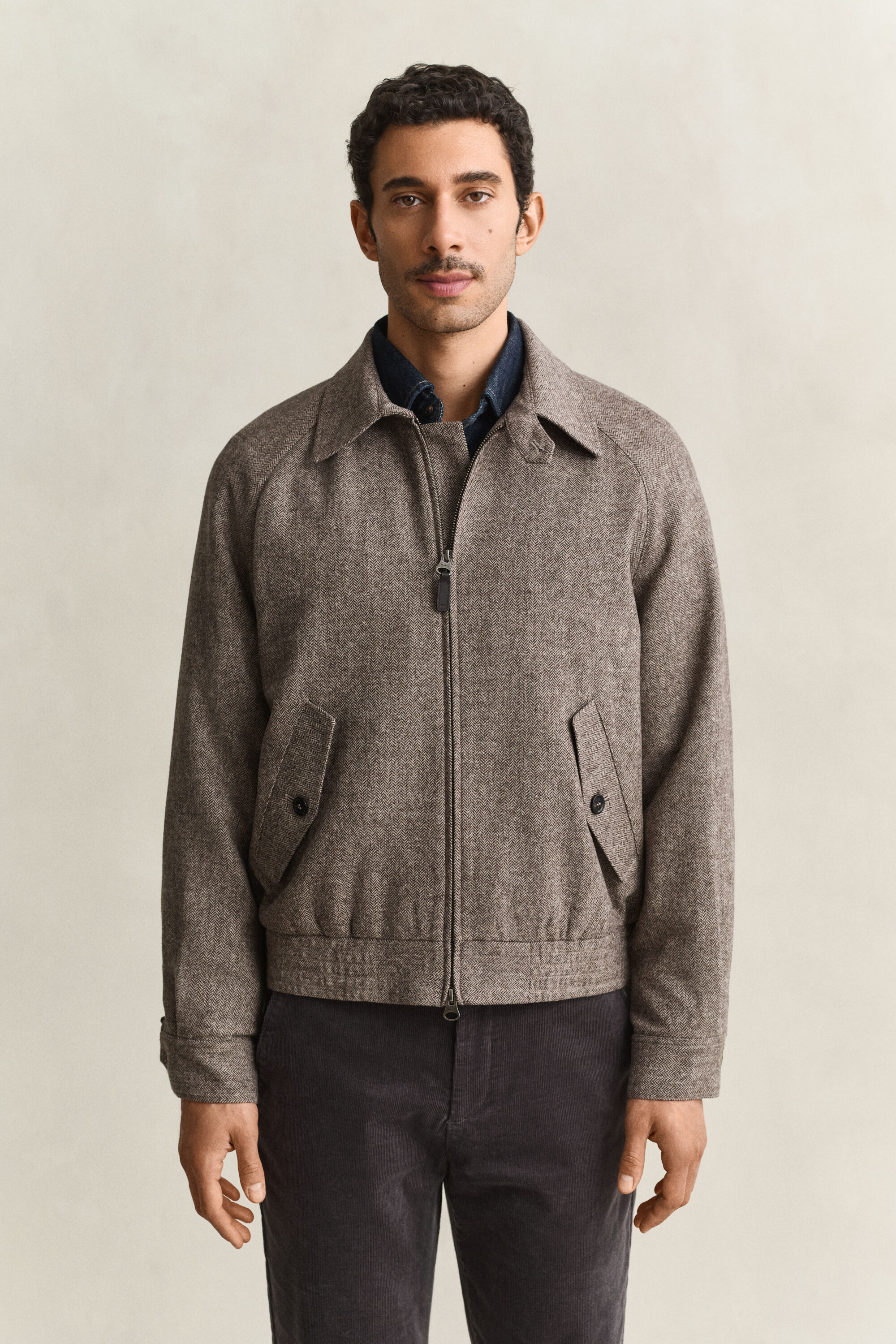 Wool Blend Windcheater Jacket
