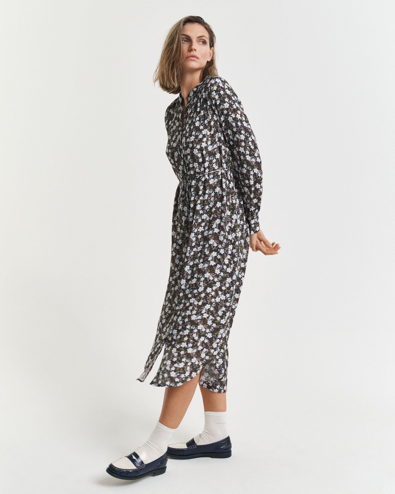 Kleid mit Blumen-Print