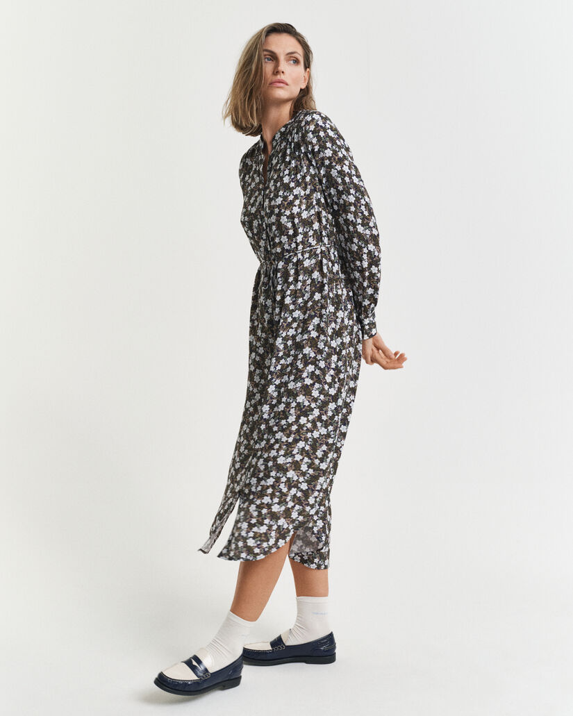 Kleid mit Blumen-Print