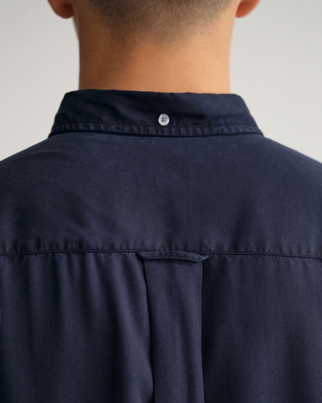 Relaxed Fit Lyocell Hemd in St&uuml;ckf&auml;rbung