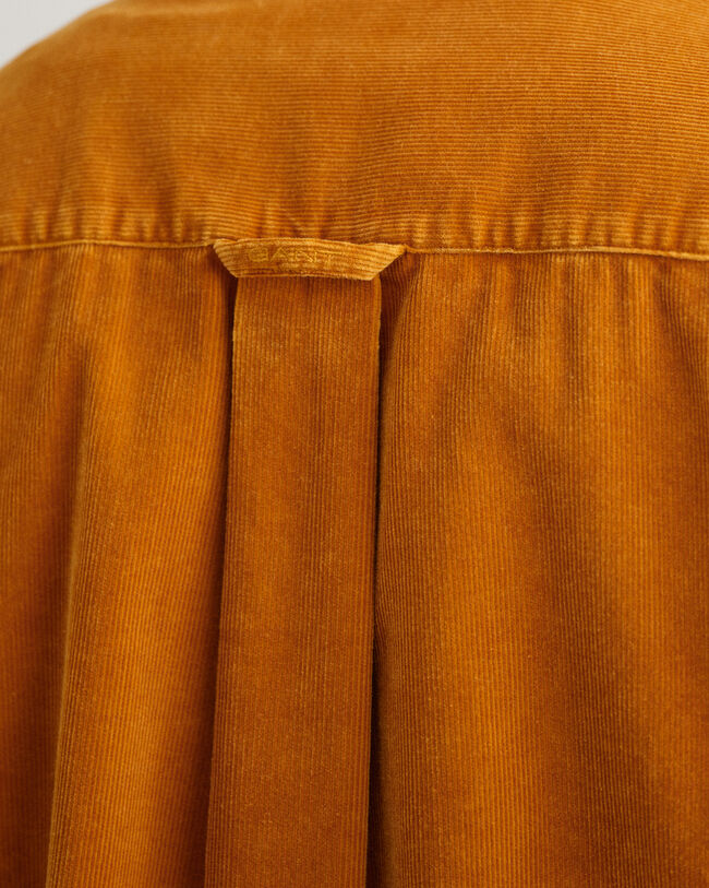 Relaxed Fit Cordhemd in ausgeblichener Optik