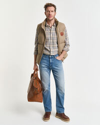 Relaxed Fit Twill Hemd mit Karomuster