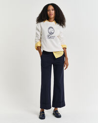 Bügelfaltenhose mit Aufschlag