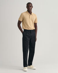 Tapered Bundfaltenhose