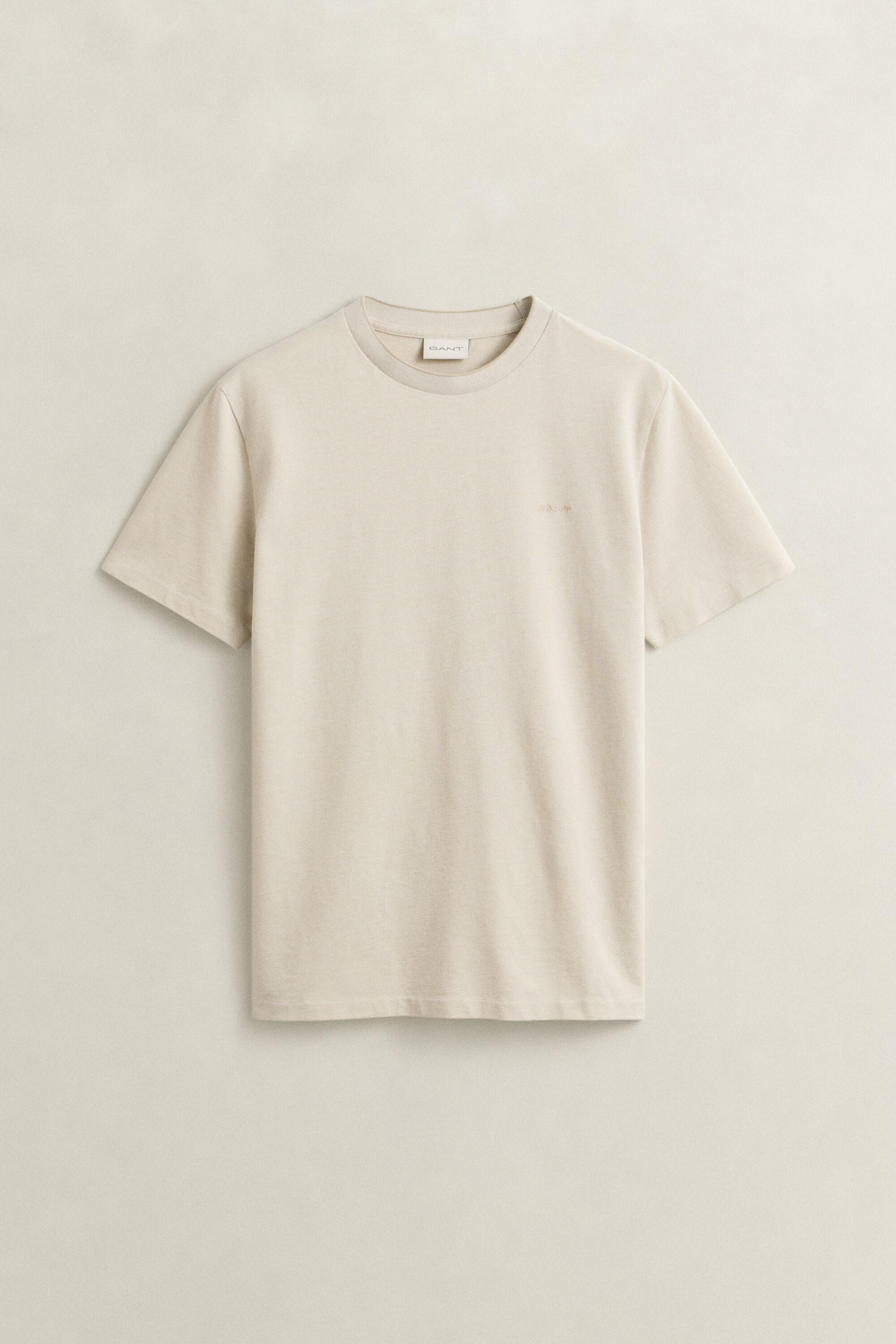 T-shirt bicolore en coton piqué