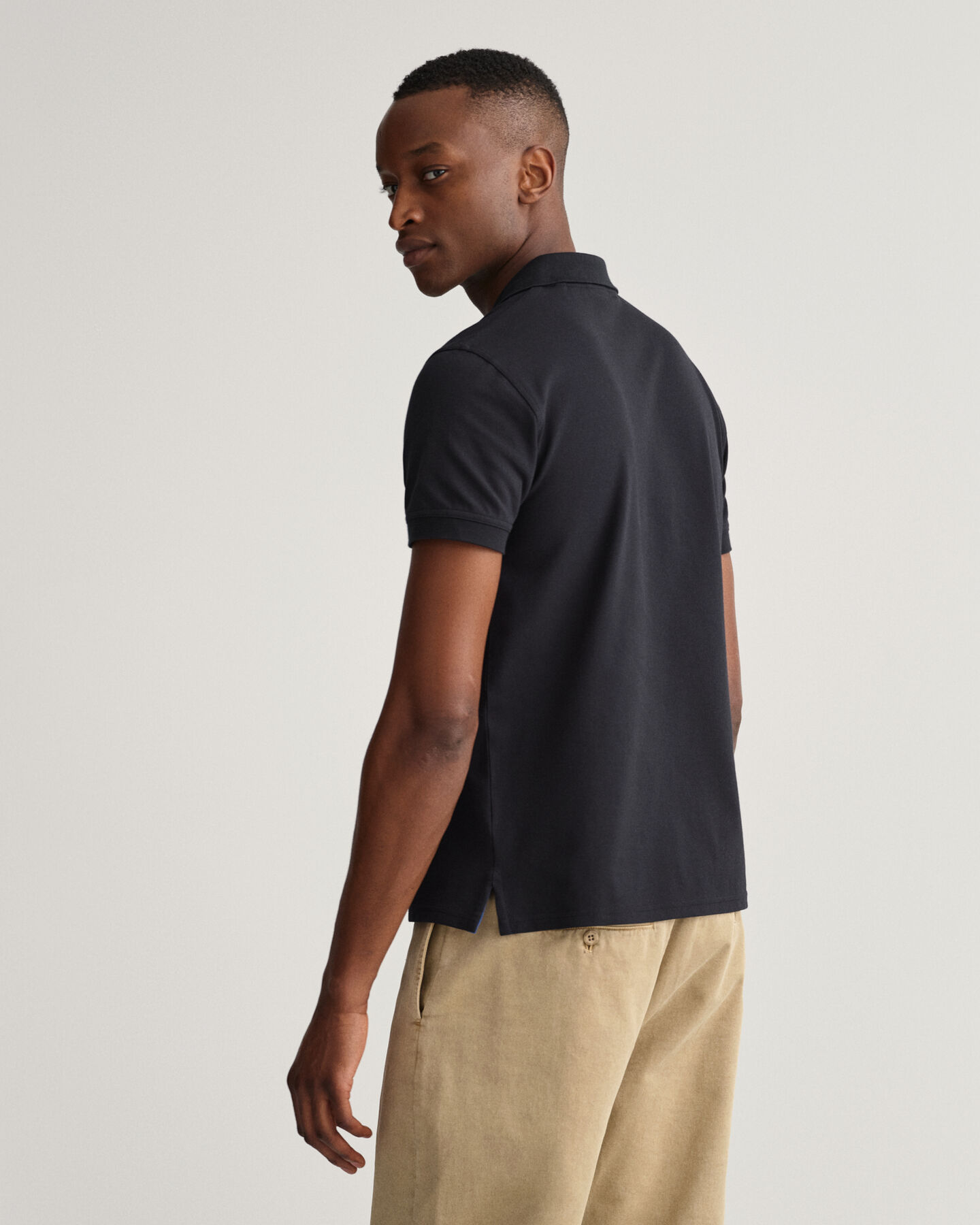 Piqué Rugger Poloshirt mit Kontrastkragen