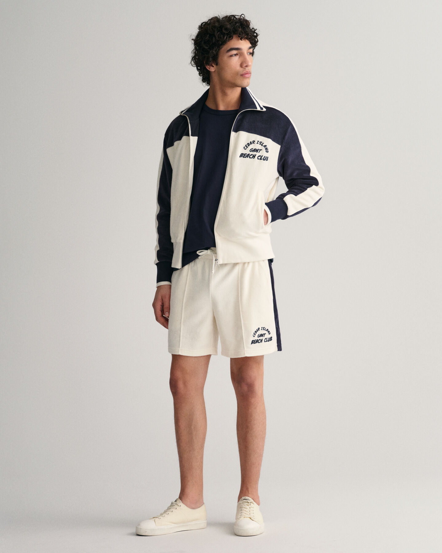 Terry Cloth Reißverschlussjacke