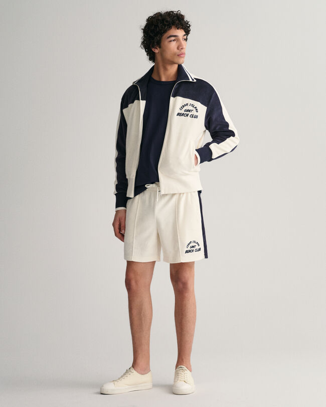 Terry Cloth Reißverschlussjacke