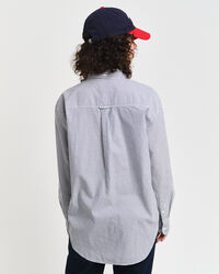 Gestreifte Relaxed Fit Luxury Oxford-Bluse