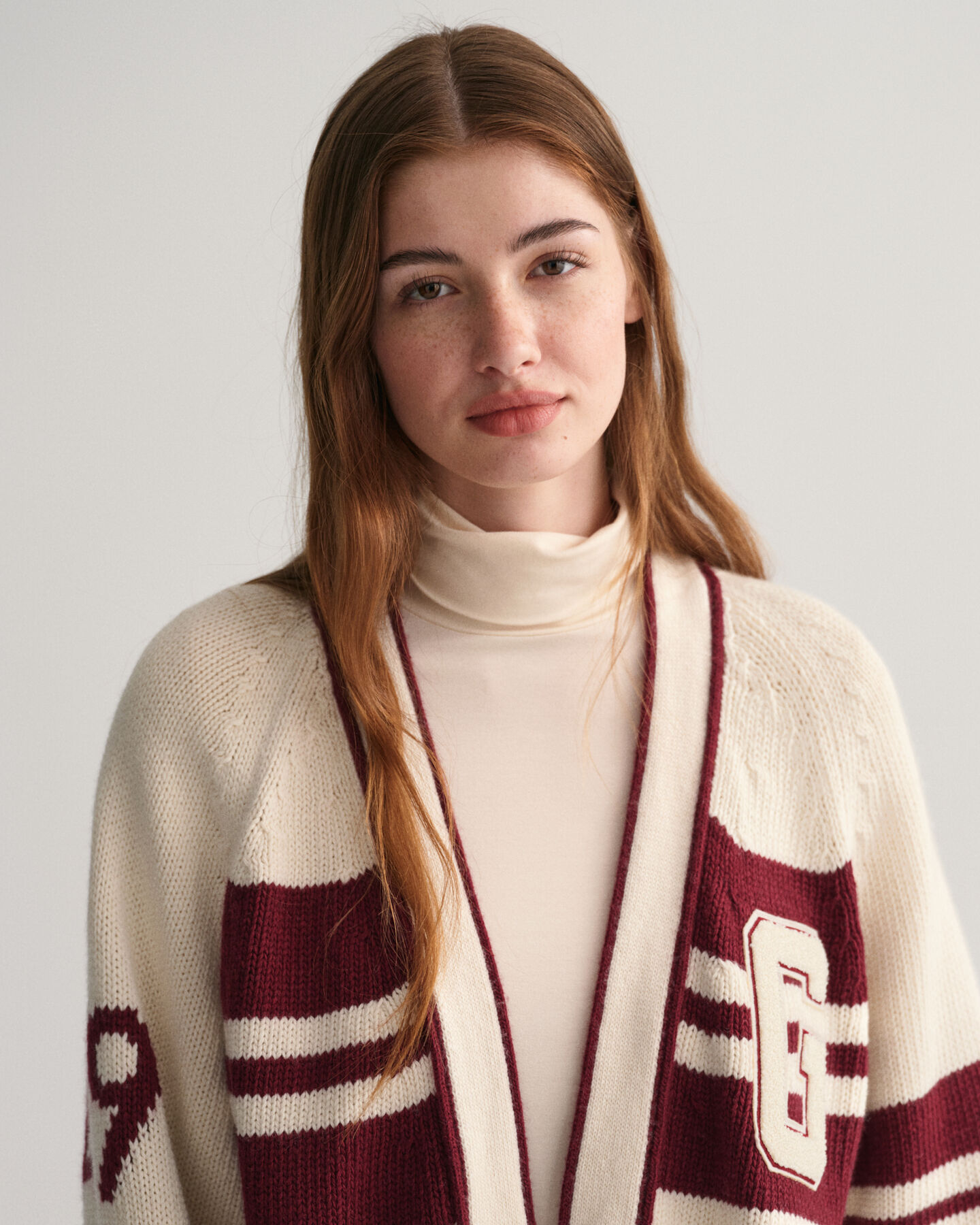 GANT Varsity V-Neck Strickjacke