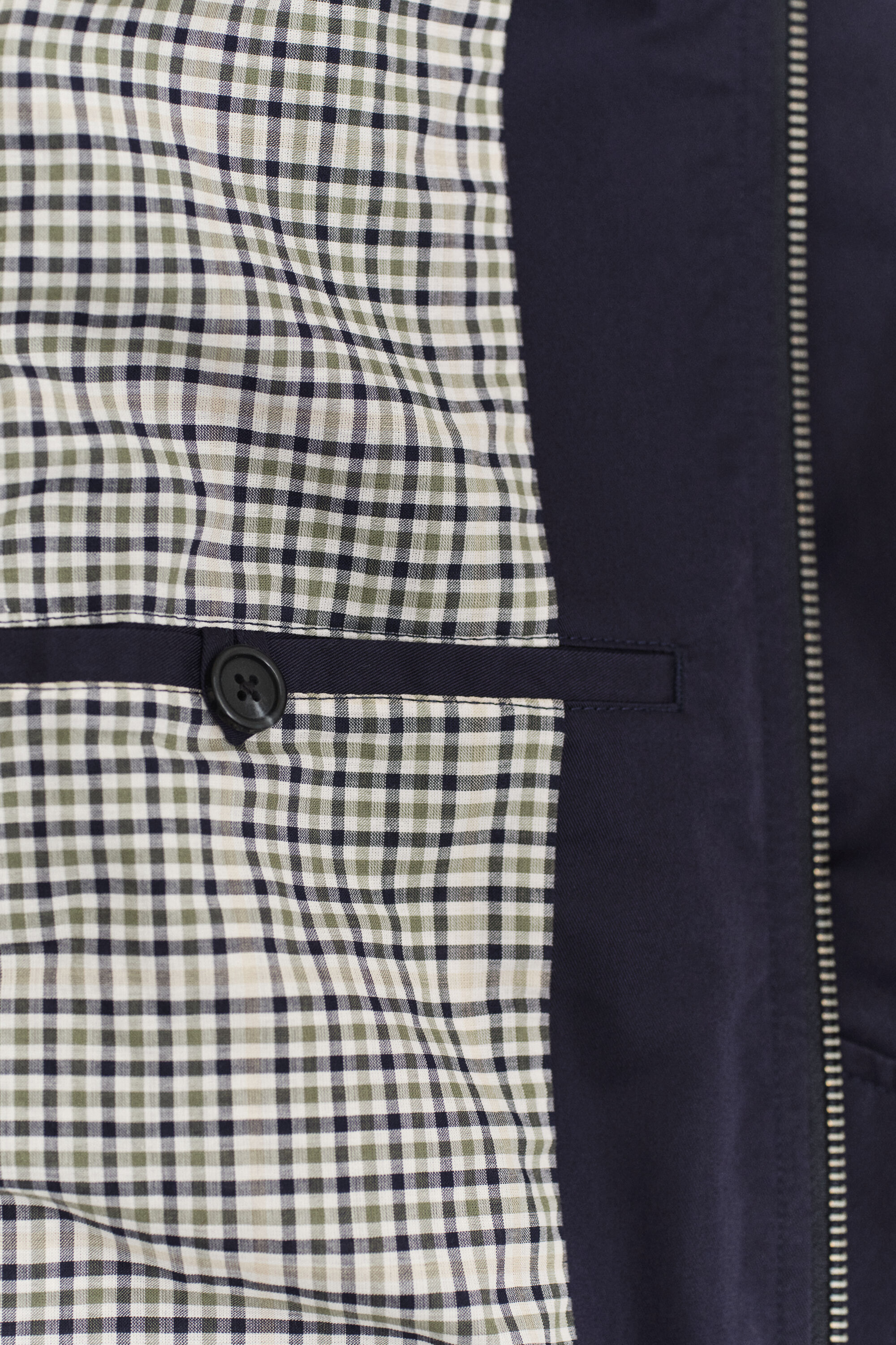 Cotton Blend Harrington Jacket