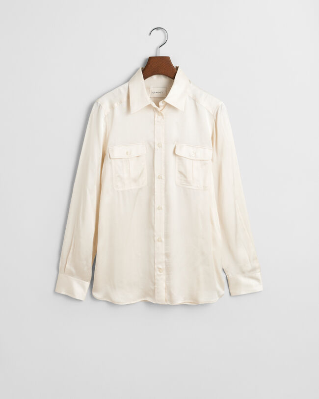 Regular Fit Bluse mit Tasche