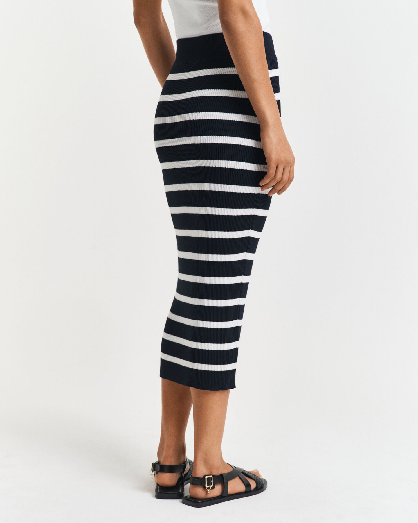 Gestreifter Strickrock