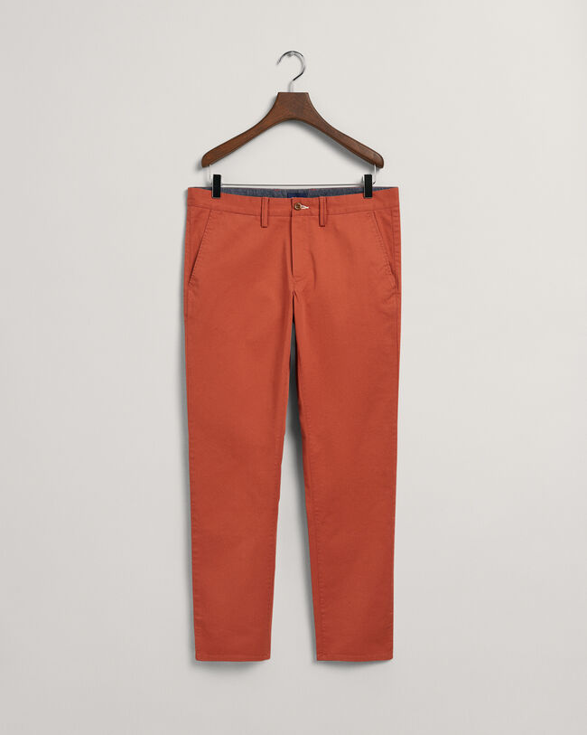 Hallden Slim Fit Twill Chinohose