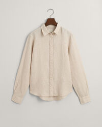 Regular Fit Leinen Chambray Bluse