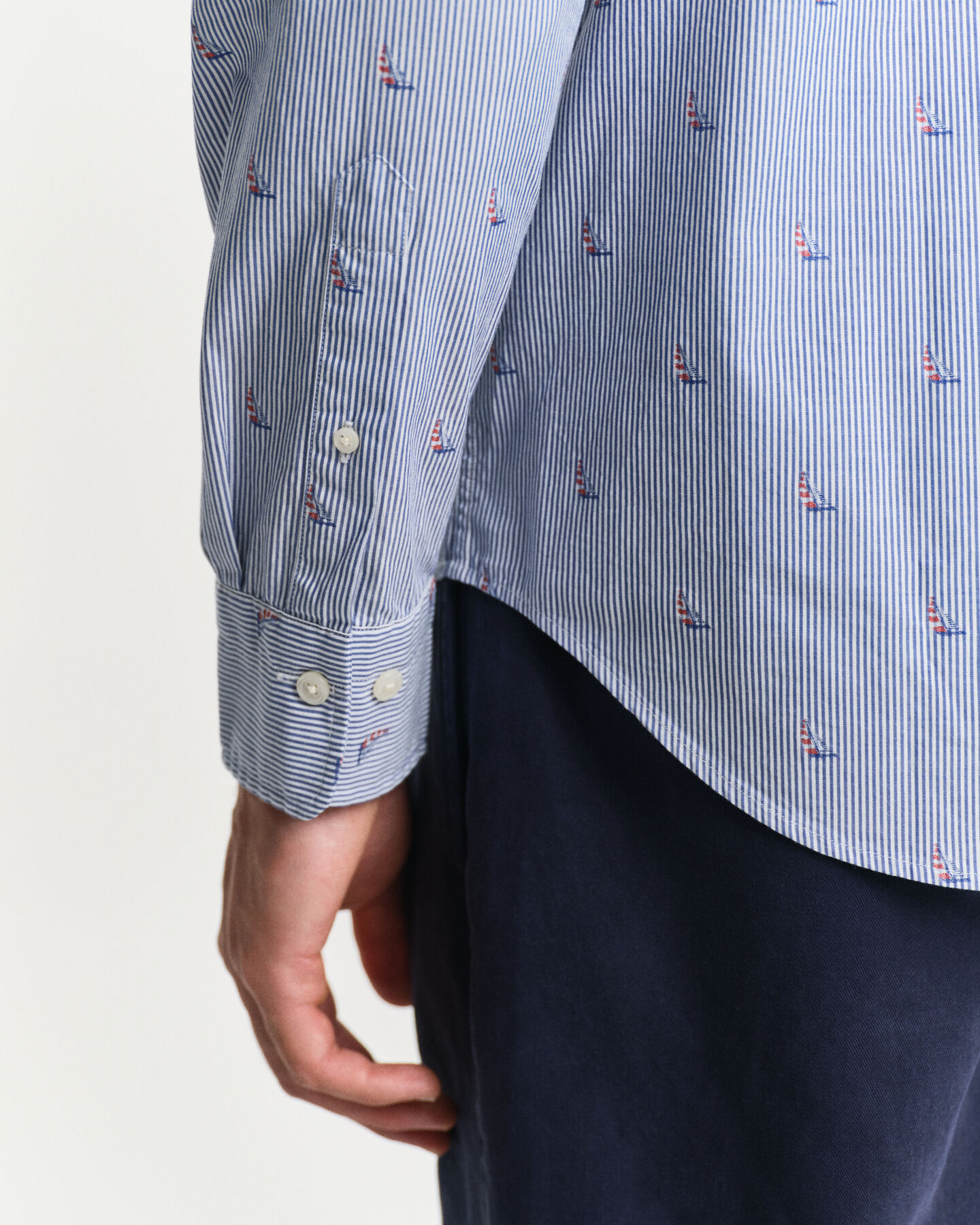 Regular Fit Sailing Fil Coupé Hemd