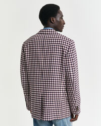 Regular Fit Sakko aus Baumwollmischung mit Karomuster