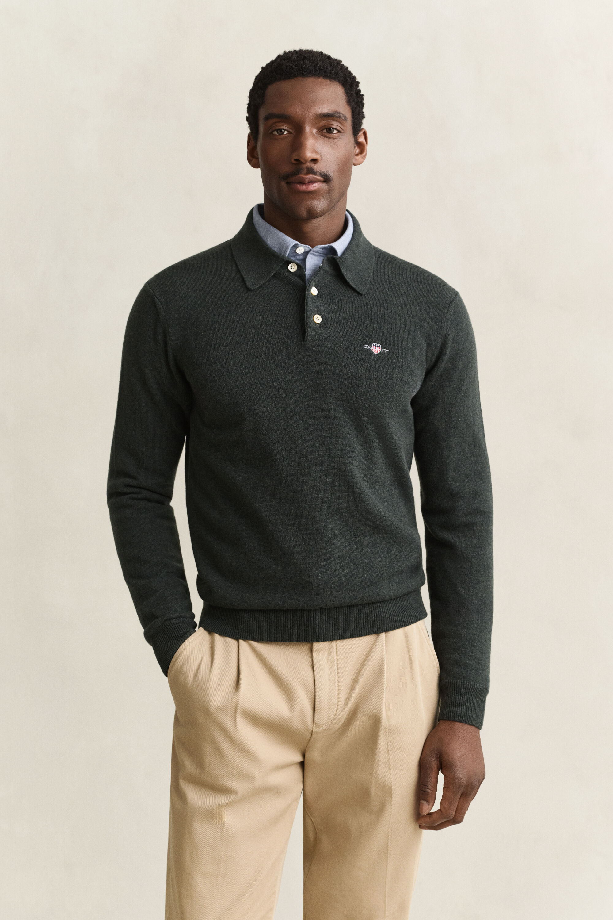 Superfine Lambswool Polopullover