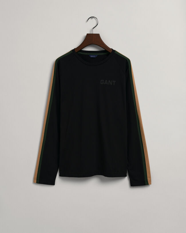 Teens Sporty Langarm-T-Shirt mit Streifen