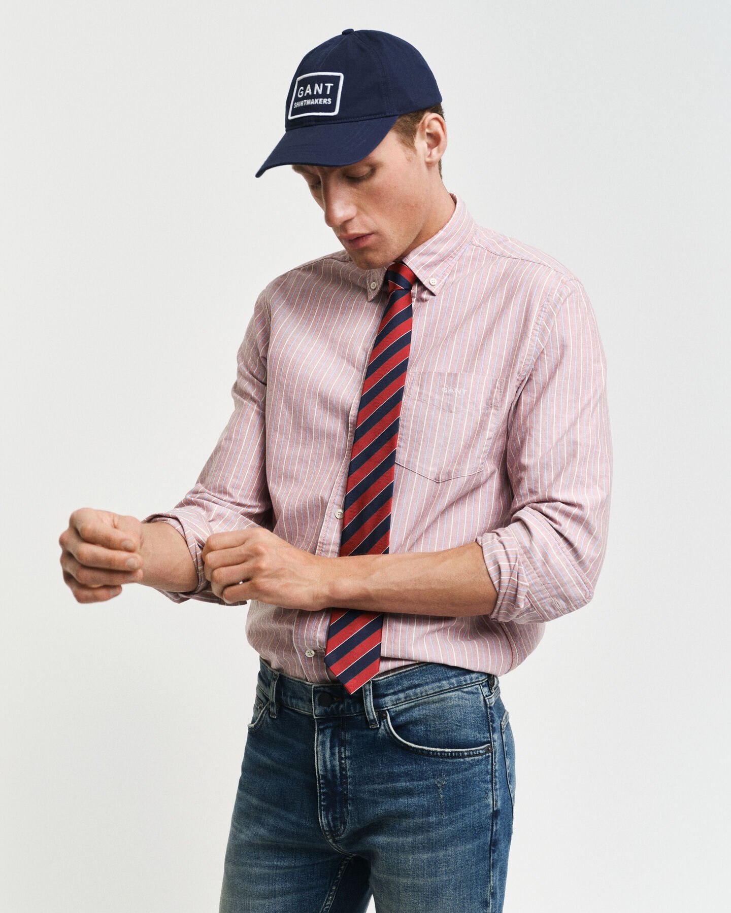 Regular Fit Classic Oxford-Hemd mit Streifen