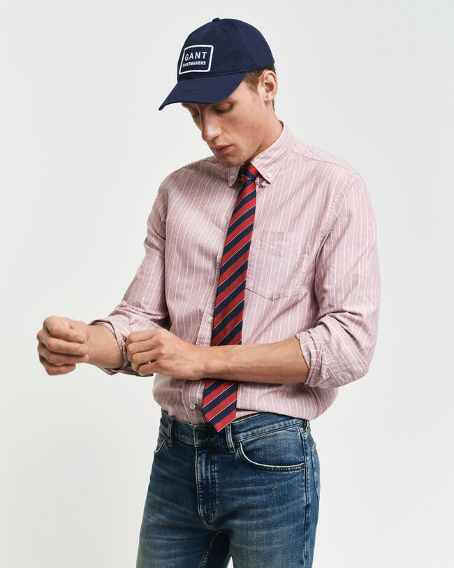 Regular Fit Classic Oxford-Hemd mit Streifen