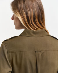 Hemdblusenkleid mit Tasche