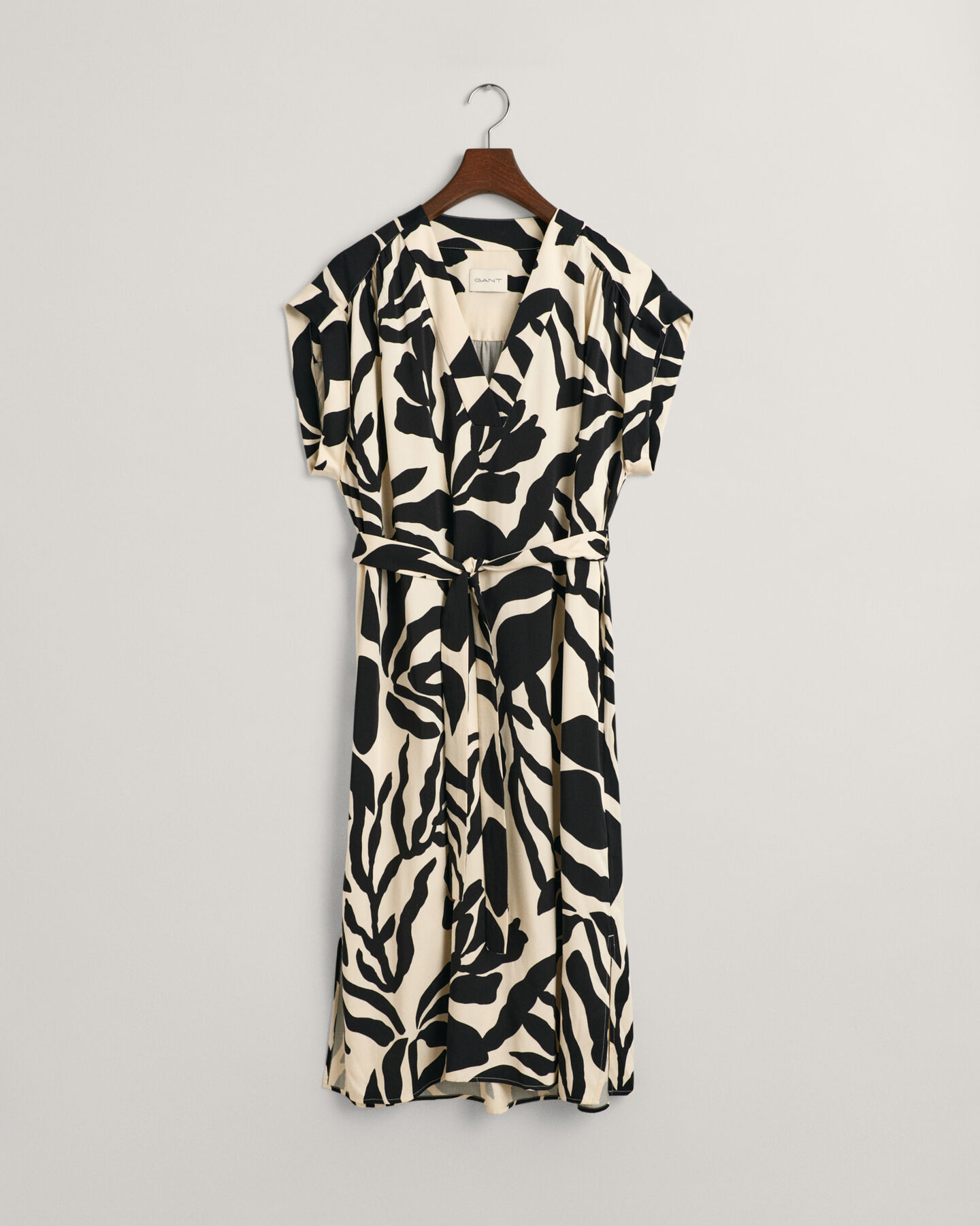 Palm Print Kurzarmkleid