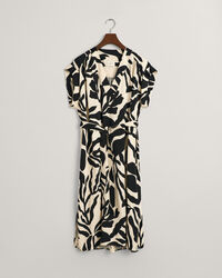 Palm Print Kurzarmkleid