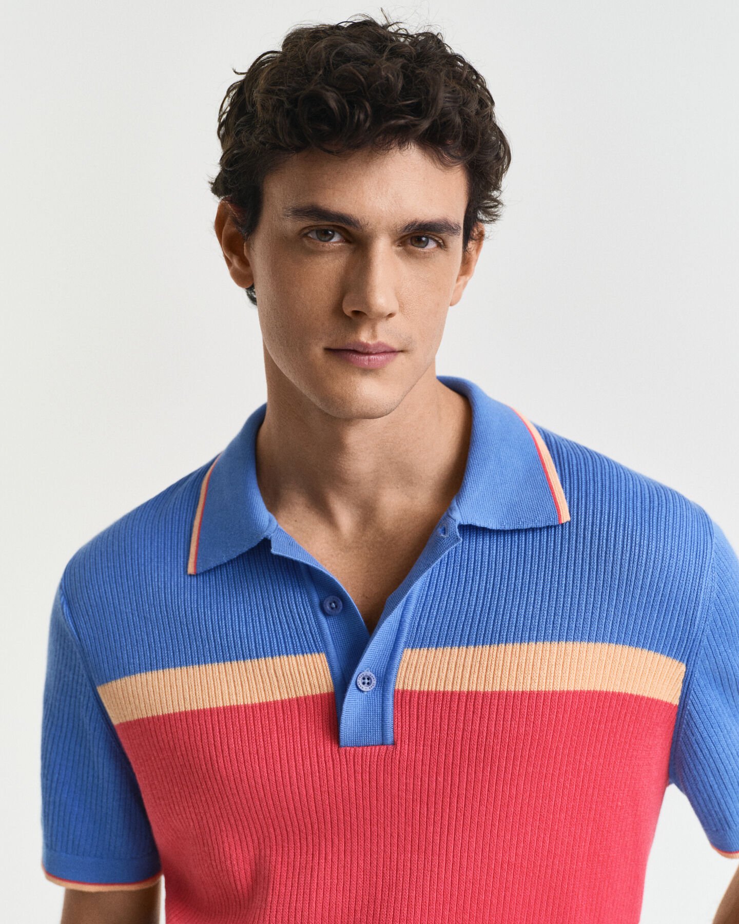 Color Blocked Poloshirt