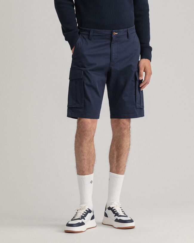 Relaxed Fit Cargoshorts aus Twill