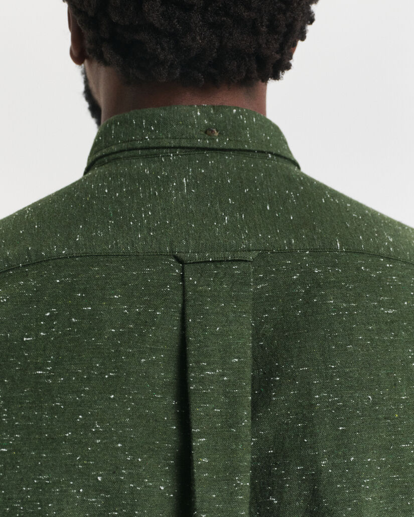 Regular Fit Flanellhemd mit Noppengarn