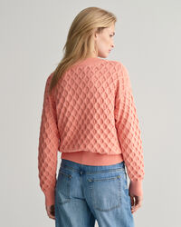 Strukturstrick V-Neck Pullover