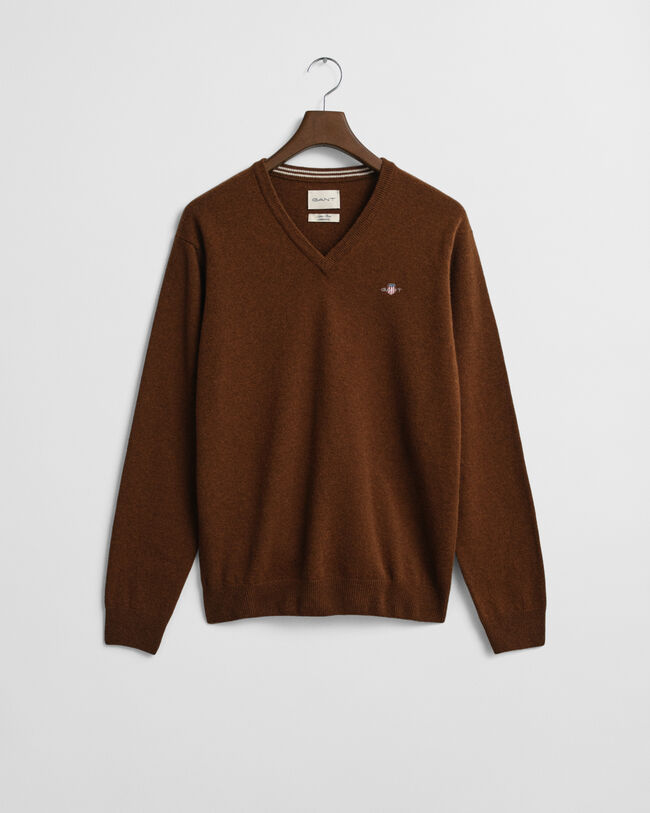 Superfine Lambswool V-Neck Pullover