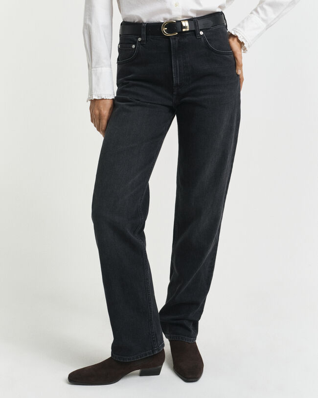 Stretch-Jeans mit geradem Bein