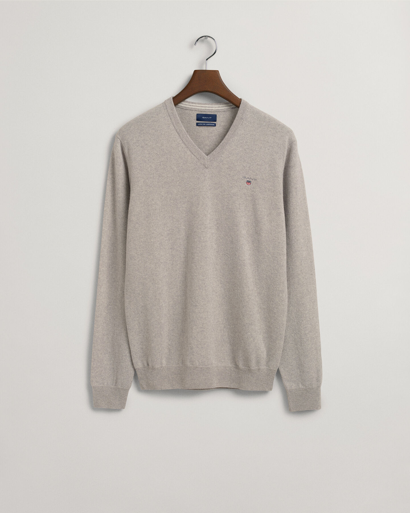 V-Neck Pullover aus Super Fine Lambswool