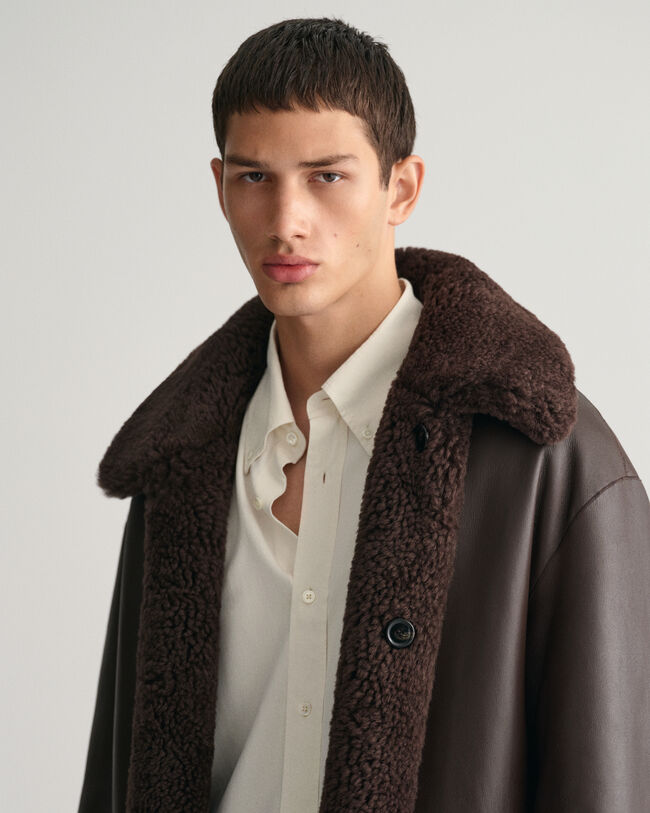 Shearling-Mantel