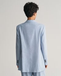 Regular Fit Stretch Leinen Blazer