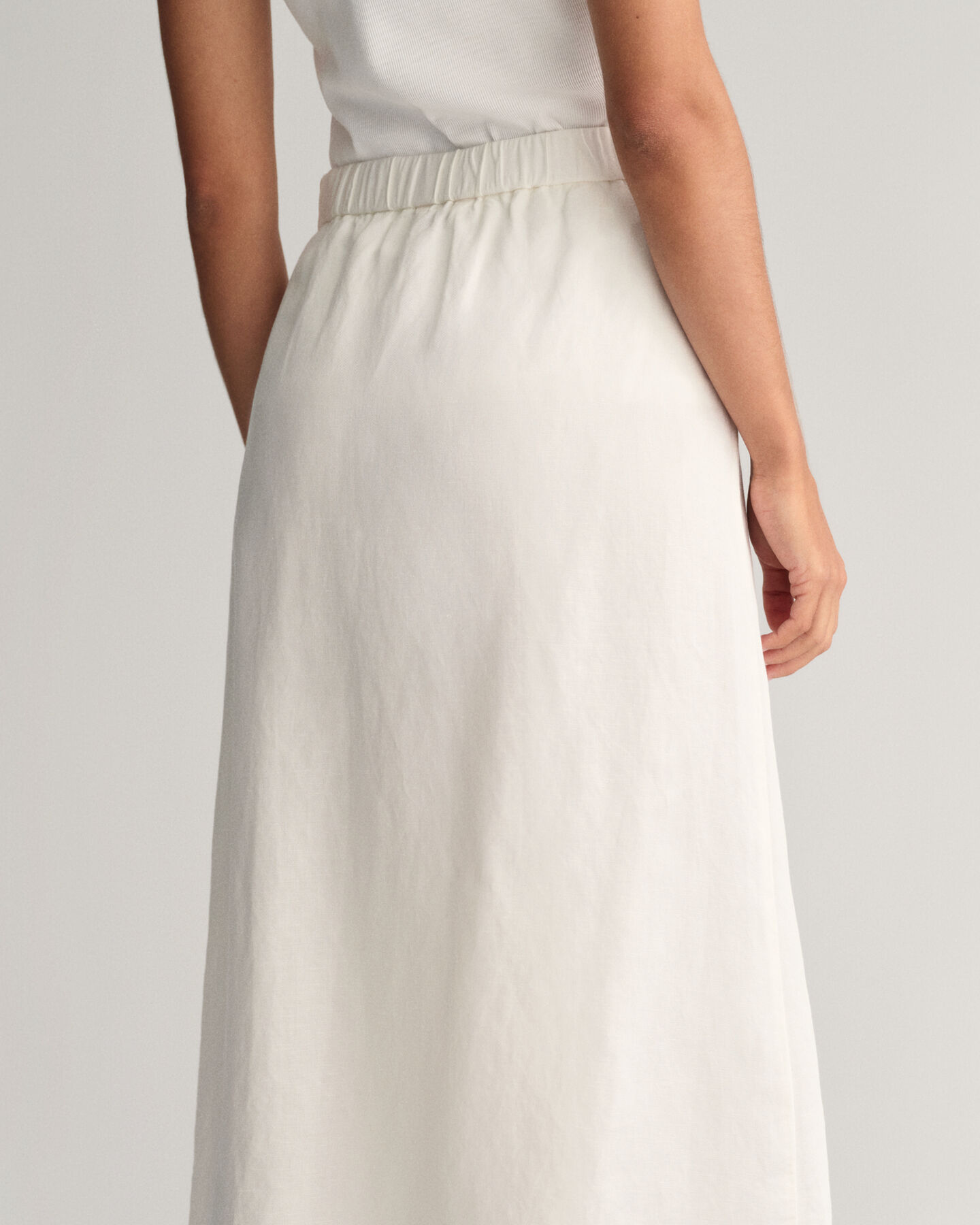 Midirock aus Leinenmischung