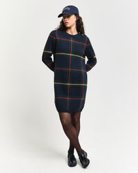 Kariertes Rundhalskleid