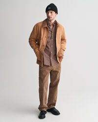 Leichtes Regular Fit Twill Hemd mit Vichy-Karos