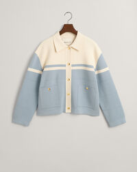 Color Blocked Strickjacke