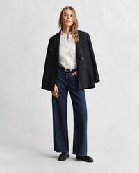 Slim Fit Oxford-Bluse mit Stretch