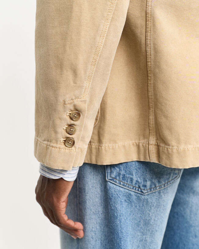 Relaxed Fit Sakko aus Canvas