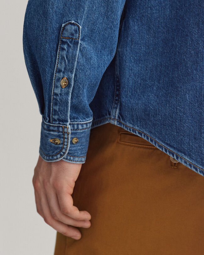 Oversized Denim Twill-Hemd